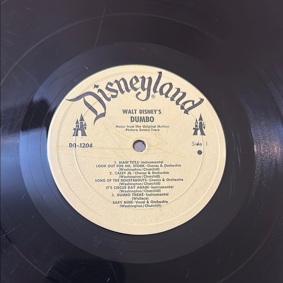 Walt Disney’s Dumbo – Original Motion Picture Soundtrack LP (1959) - Picture 11 of 13